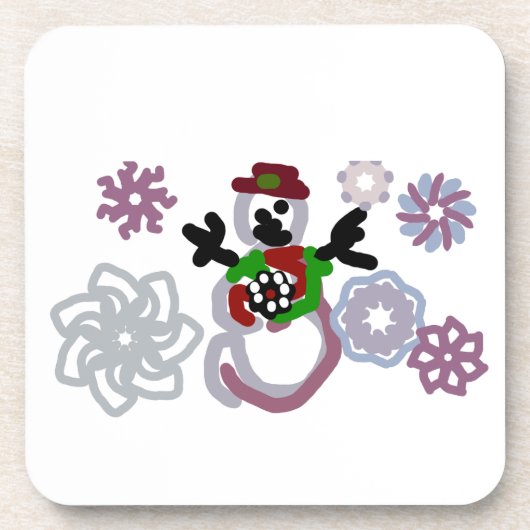 Snowman joy kind getränkeuntersetzer (Vorderseite)