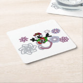 Snowman joy kind rechteckiger pappuntersetzer (angewinkelt)