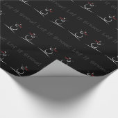 SNOWMAN JOY 'Let It Snow' Benutzerdefinierte Textv Geschenkpapier (Ecke)