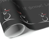 SNOWMAN JOY 'Let It Snow' Benutzerdefinierte Textv Geschenkpapier (Rolleneckpunkt)