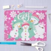 Snowman Joy Tissue Paper Seidenpapier (Handwerk)