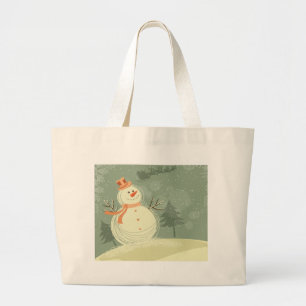 Snowman Jumbo Stoffbeutel