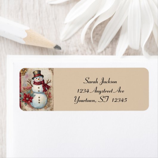 Snowman Junk Journal Page (Insitu)