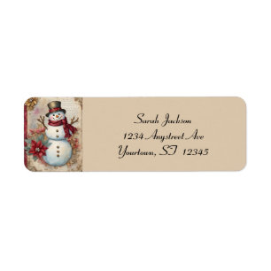 Snowman Junk Journal Page