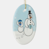 Snowman Kacke Keramik Ornament (Rechts)