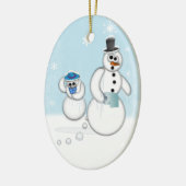 Snowman Kacke Keramik Ornament (Links)
