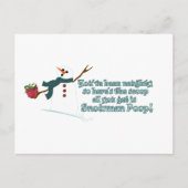 Snowman Kacke Postkarte (Vorderseite)