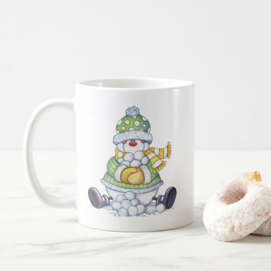 Snowman Kaffeetasse (Mit Donut)