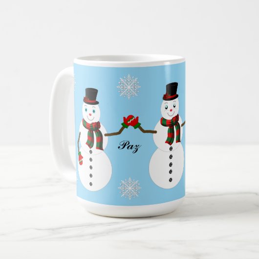 snowman kaffeetasse (Vorderseite Links)
