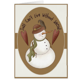 Snowman kann nicht ohne Schneekarte leben