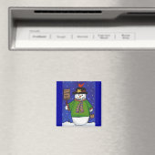 Snowman & Kardinal - Weihnachtsmagnet Magnet (In Situ (Geschirrspüler))