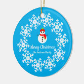 Snowman Keramik Decoration Ornament (Links)