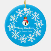 Snowman Keramik Decoration Ornament (Hinten)