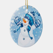 Snowman Keramik Ornament (Rechts)