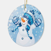 Snowman Keramik Ornament (Links)