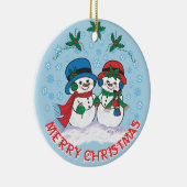 Snowman Keramik Ornament (Rechts)