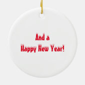 Snowman Keramik Ornament (Hinten)