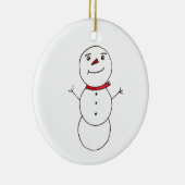 Snowman Keramik Ornament (Rechts)
