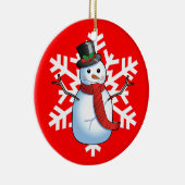 Snowman Keramik Ornament (Rechts)