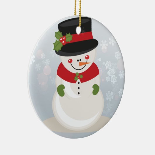 Snowman Keramik Ornament (Rechts)