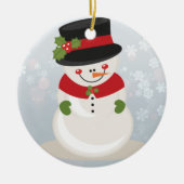 Snowman Keramik Ornament (Vorne)