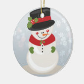 Snowman Keramik Ornament (Links)