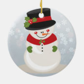Snowman Keramik Ornament (Hinten)
