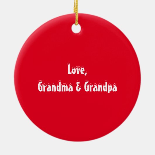 Snowman Keramik Ornament (Hinten)