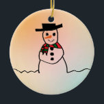 Snowman Keramik Ornament<br><div class="desc">Snowman</div>