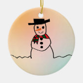 Snowman Keramik Ornament (Vorne)