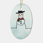 Snowman Keramik Ornament (Links)
