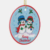 Snowman Keramik Ornament (Rechts)