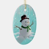 Snowman Keramik Ornament (Rechts)