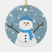 Snowman Keramik Ornament (Vorne)