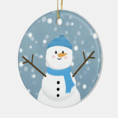 Snowman Keramik Ornament (Links)