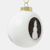 Snowman Keramik Ornament (Links)