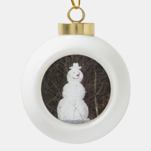 Snowman Keramik Ornament