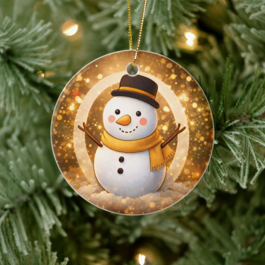 Snowman Keramik Ornament (Baum)