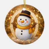 Snowman Keramik Ornament (Vorne)