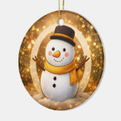 Snowman Keramik Ornament (Links)