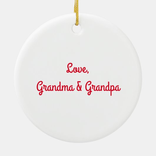 Snowman Keramik Ornament (Hinten)