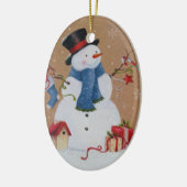 Snowman Keramik Ornament (Links)