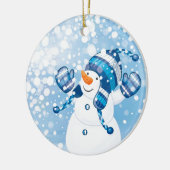 Snowman Keramik Ornament (Links)