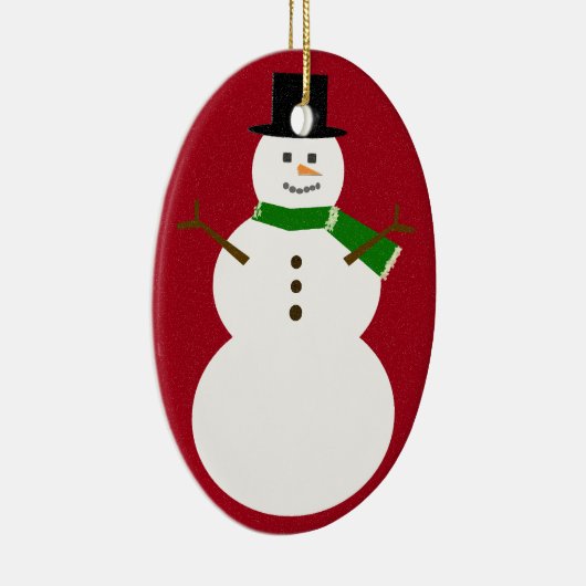 Snowman Keramik Ornament (Rechts)