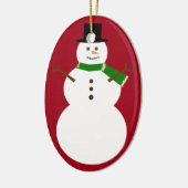 Snowman Keramik Ornament (Links)