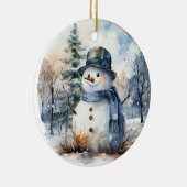 Snowman Keramik Ornament (Rechts)