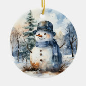 Snowman Keramik Ornament (Vorne)
