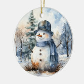 Snowman Keramik Ornament (Links)