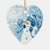 Snowman Keramik Ornament (Rechts)