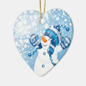Snowman Keramik Ornament (Links)